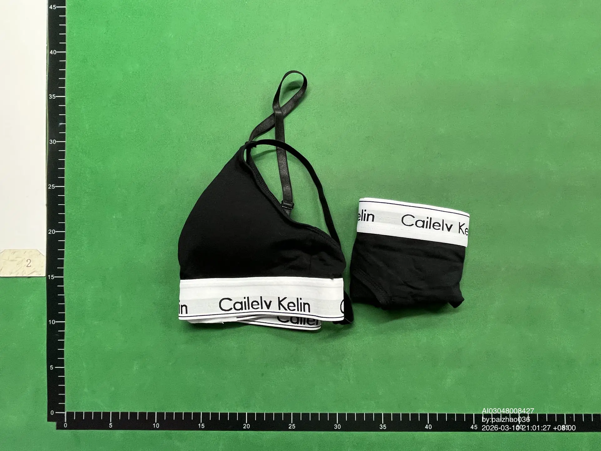 Cailelv Kelin Women's Black Underwear Set