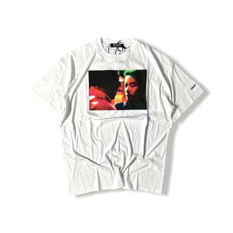 (In stock) SHIOSAI Autumn/Winter Limited Edition RAFSIMONS Co branded Spring Release Printed Patch T-shirt Short Sleeve