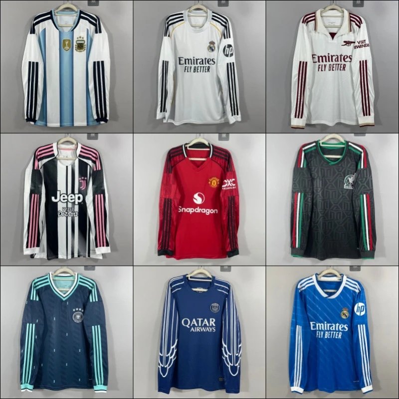 Real Madrid Emirates Fly Better Long Sleeve Jersey