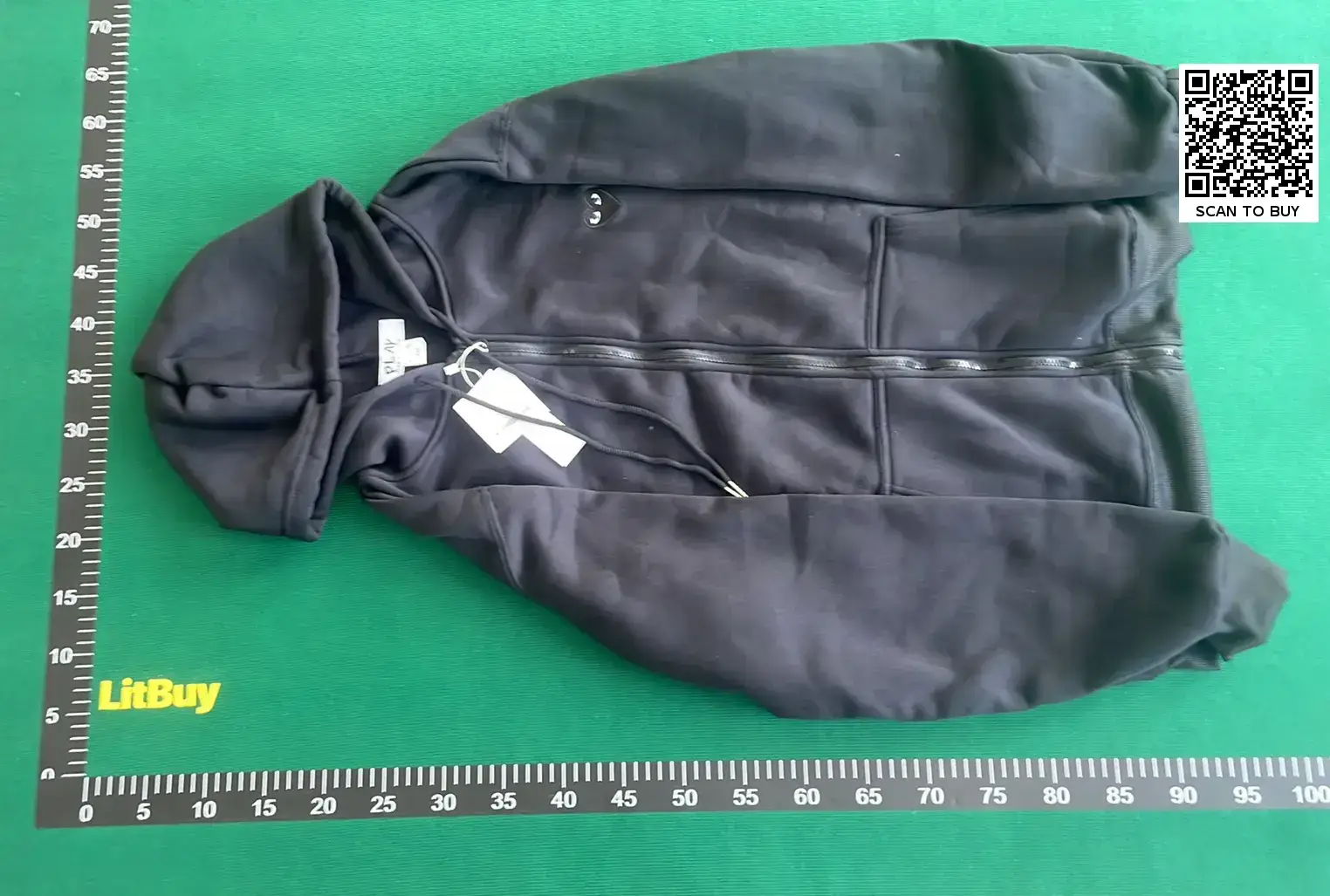 Comme des Garçons PLAY Heart Zip Hoodie Black