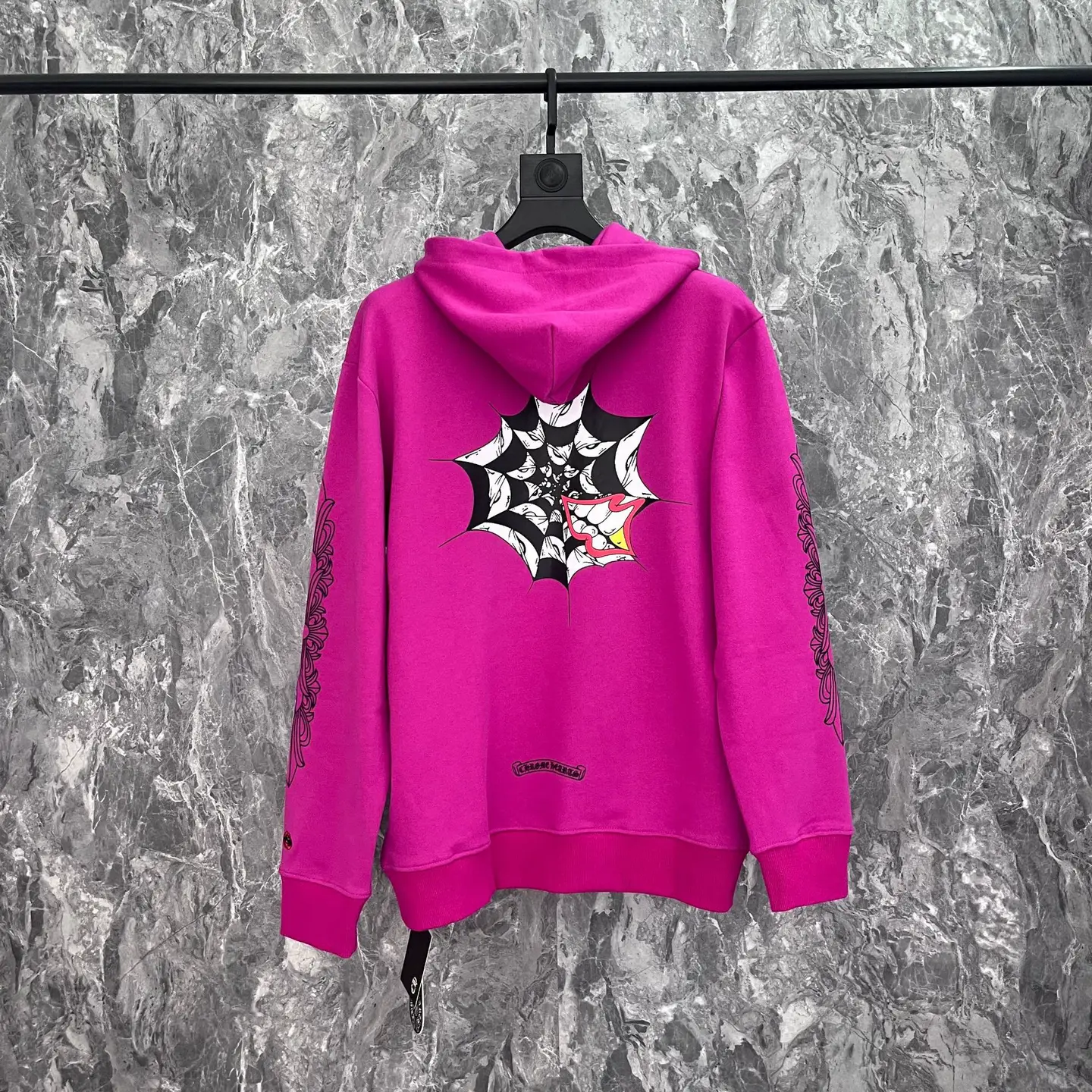 24Ss Correct Version of Chrome Hearts Chrome Cross Hooded Sweatshirt Is Versatile and Fashionable