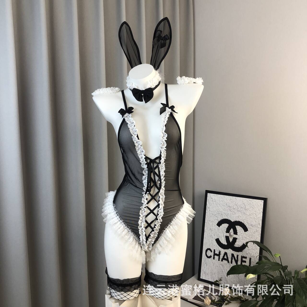 Gardenia marriage sexy crotch free jumpsuit bunny uniform temptation sexy underwear passion suit wholesale 8029