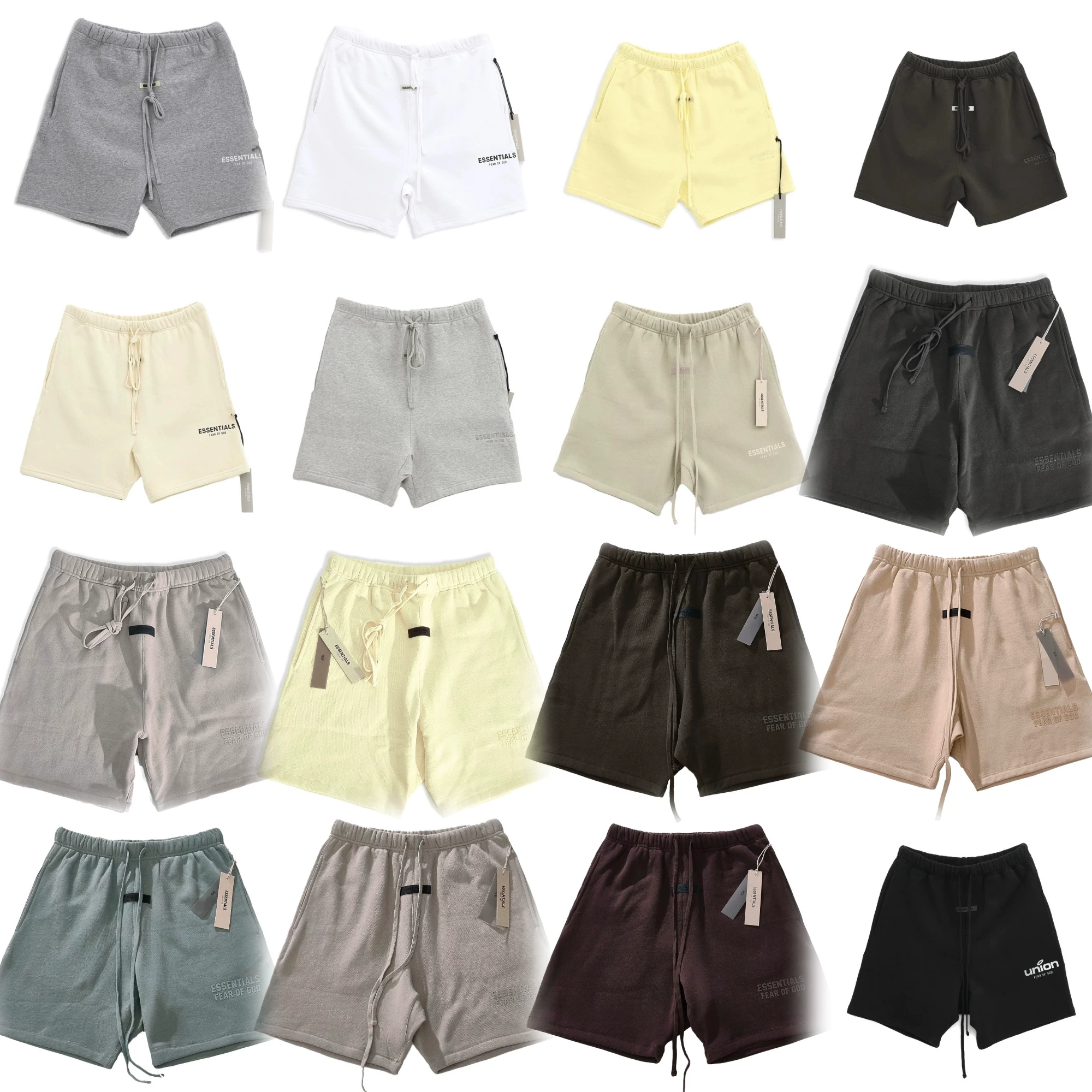 Ningbo original FOG ESSENTIALS double line series drawstring letter shorts 18 color super discount