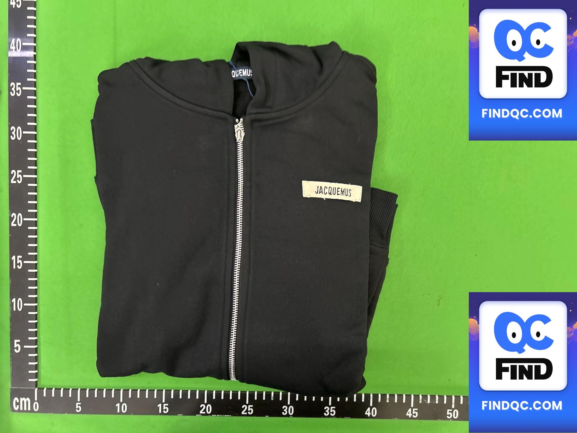 In-Stock 2025 Early Autumn Jacquemus Long-Sleeve Sweatshirt Trendy Men's Zip-Up Loose Hoodie Unisex — QC-foto 2