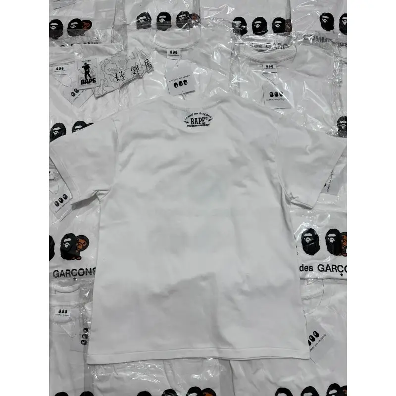 Overseas Orders Last Stock ~ Cut Label Withdraws Export Heavy Cotton New American Retro Loose Printed Short-Sleeved T-Shirt