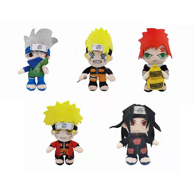 In stock cross-border new anime peripheral fire shadow plush toy Naruto Kakashi I love rosasuke doll