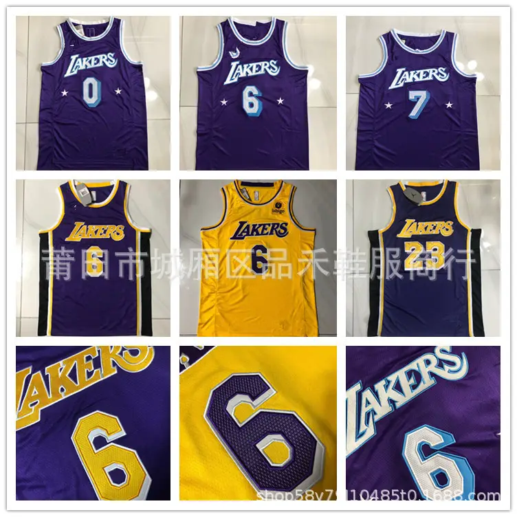 Lakers 6 City Purple James James 23 # Secret Embroidered Jersey