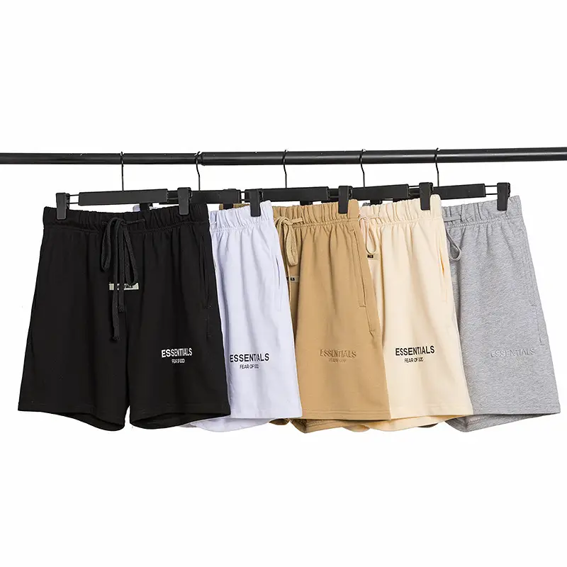 European and American High Street Fashion Brand Sixth Season Fog Multi-Line Letter Reflective Embroider Couple Student Sports Casual Shorts