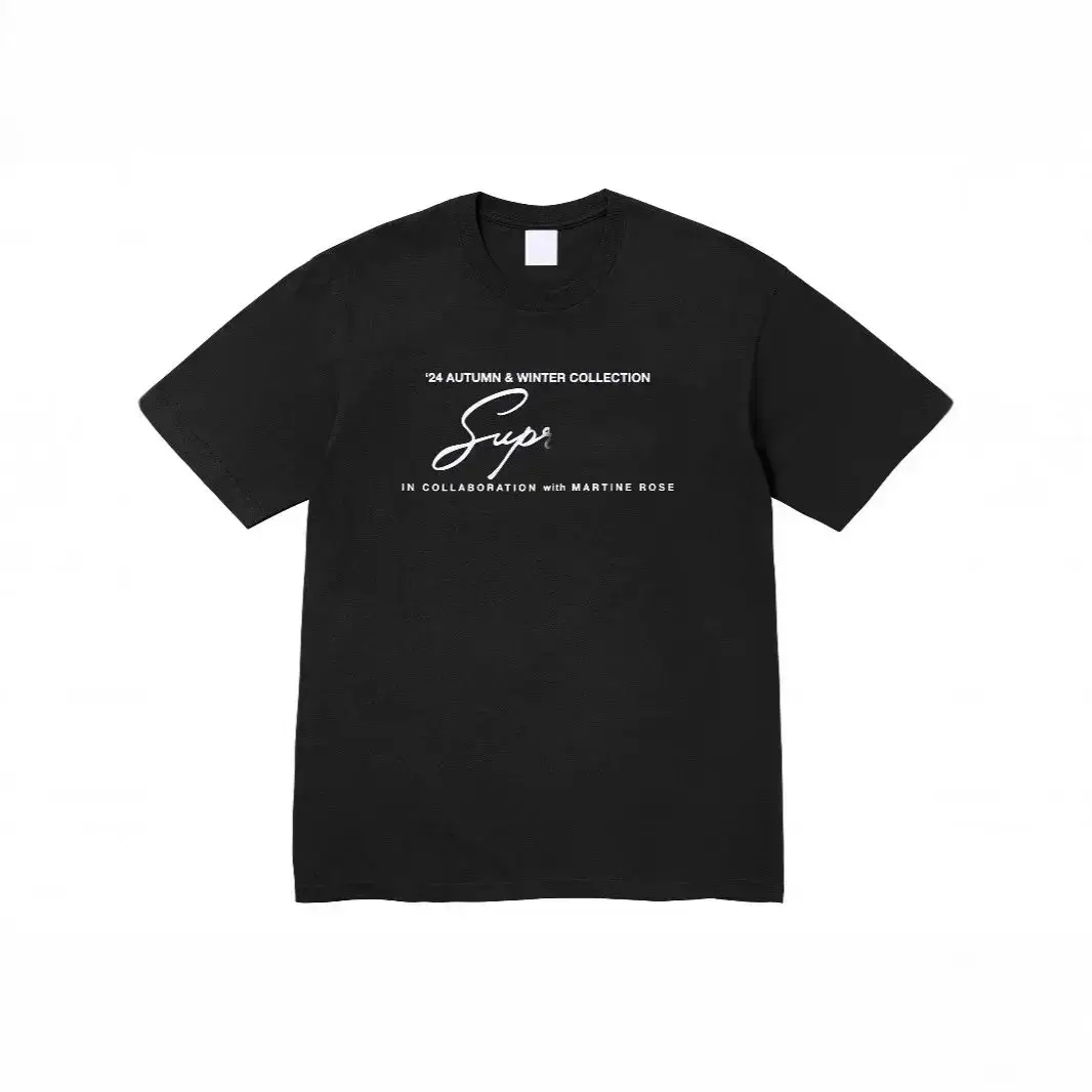 MARTINE ROSE '24 Autumn Winter Collection T-Shirt Black