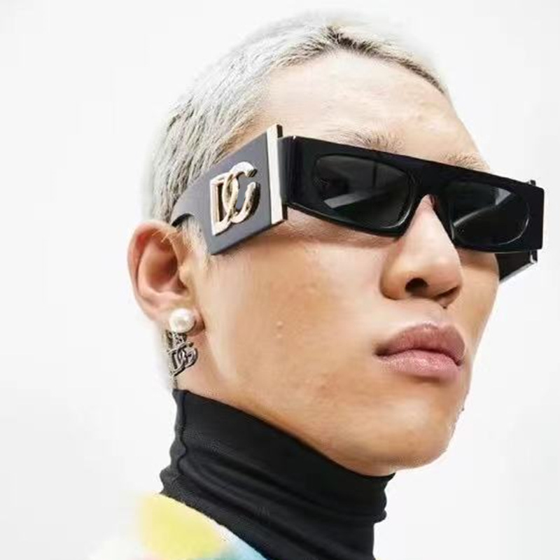 Steampunk Sunglasses for Men, High-End, Personalized, Small-Frame Sunglasses for Women, Trendy Wide Temples, Cross-Border Glasses Wholesale