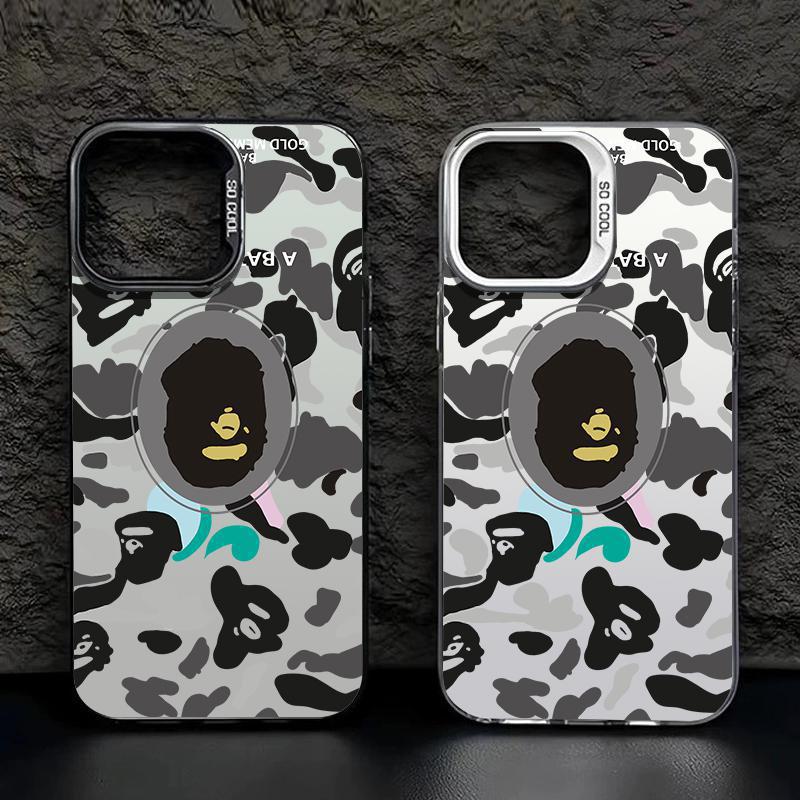 Apple 15ProMax Creative 14/13 Frosted 12 Anti-fall 11 Cartoon XR Hard Shell XS Mobile Phone Case Chaozhou Brand Ape Man