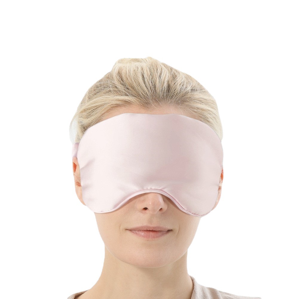 Pink double-sided silk chamomile Wormwood filling microwave oven heating light-free Gravity 3D eye mask