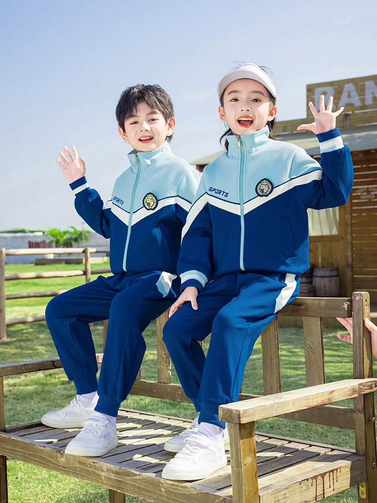 Primary school school style school uniform summer suit kindergarten garden uniform sports baseball class uniform spring and autumn four-piece set