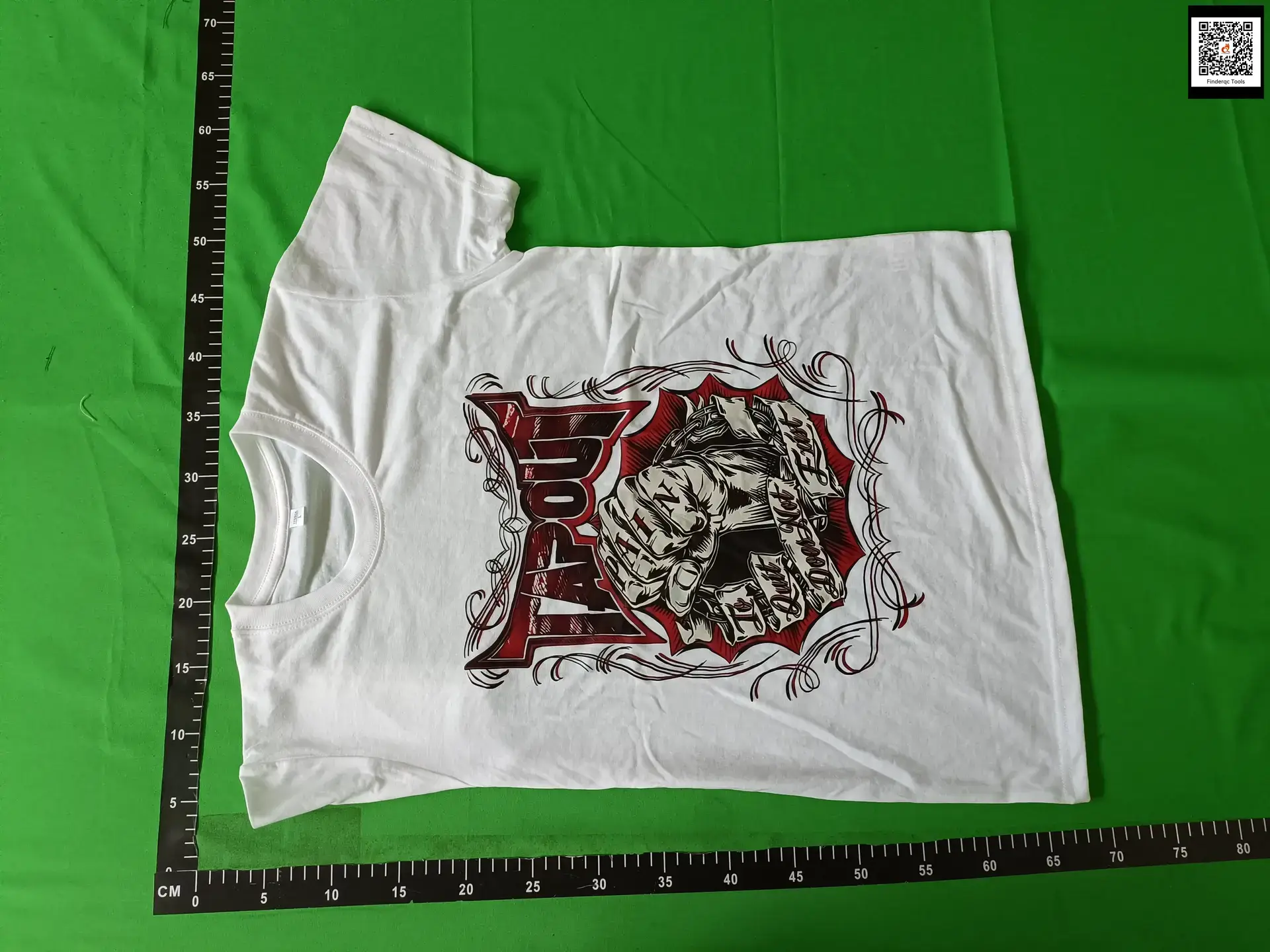 White T-shirt with graphic print