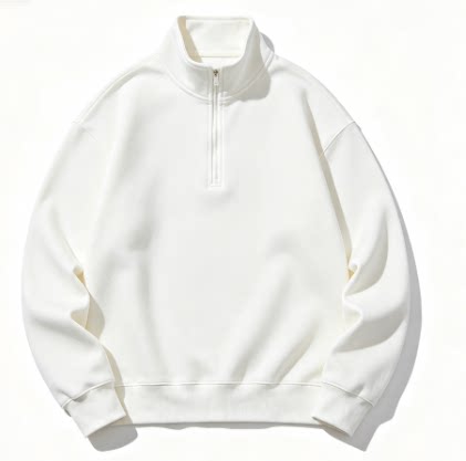 Left Embroidered Small Size, Same Zipper, Six-Color Small Zipper Stand-Up Collar Sweatshirt 55060528