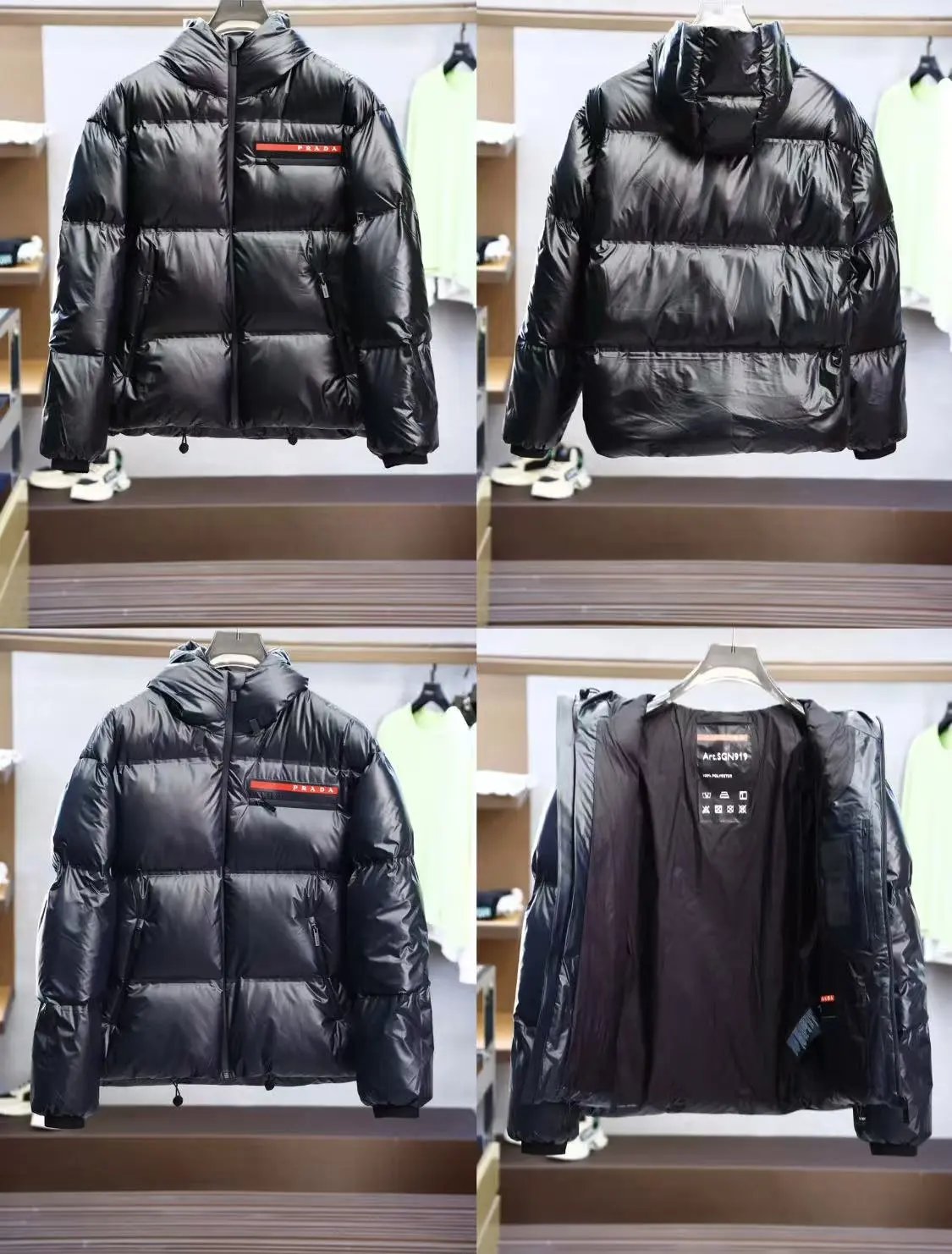 Prada ArcSQN919 Puffer Jacket Foto QC de WEIDIAN na Qualit.ly