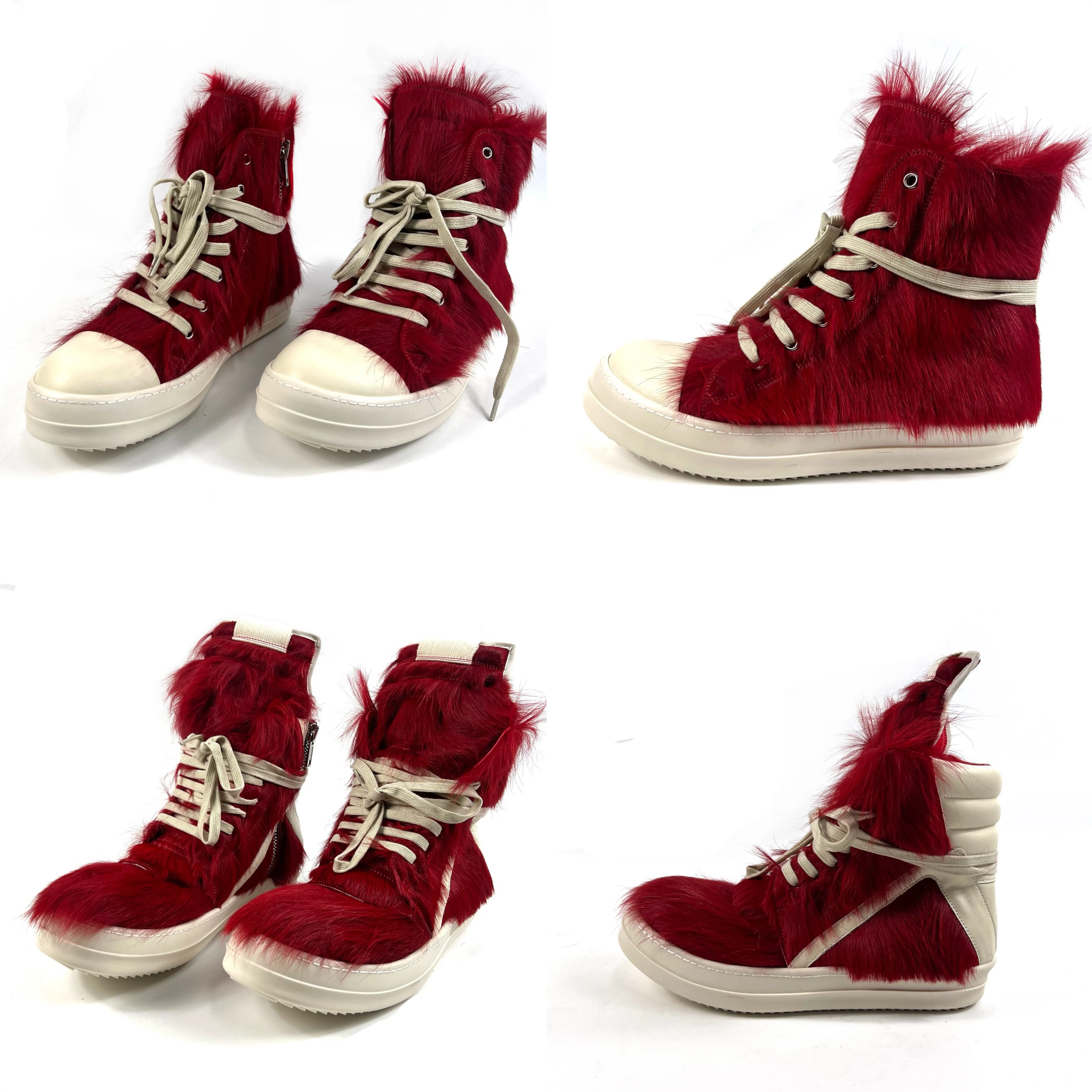 RODOWENS25ss Ro Dark Top Male, born in the year of the zodiac, red horsehair, high top, inverted triangular zipper strap