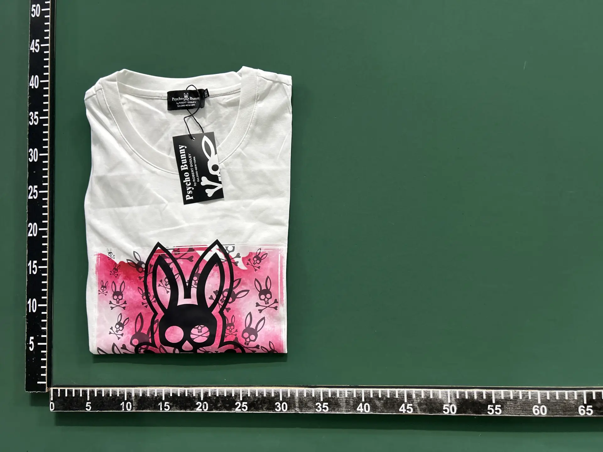 Psy wholesale American trendy brand cho Bun T-shirt color skeleton rabbit gradient letter print couple's short sleeved NY