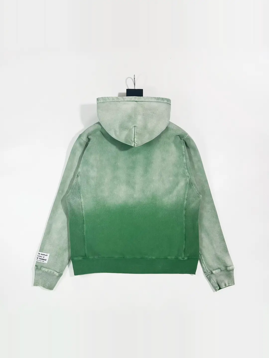 Gallery Dept. Reversible Hoodie Double-Sided Green Washed Distressed Sweatshirt Hoodie