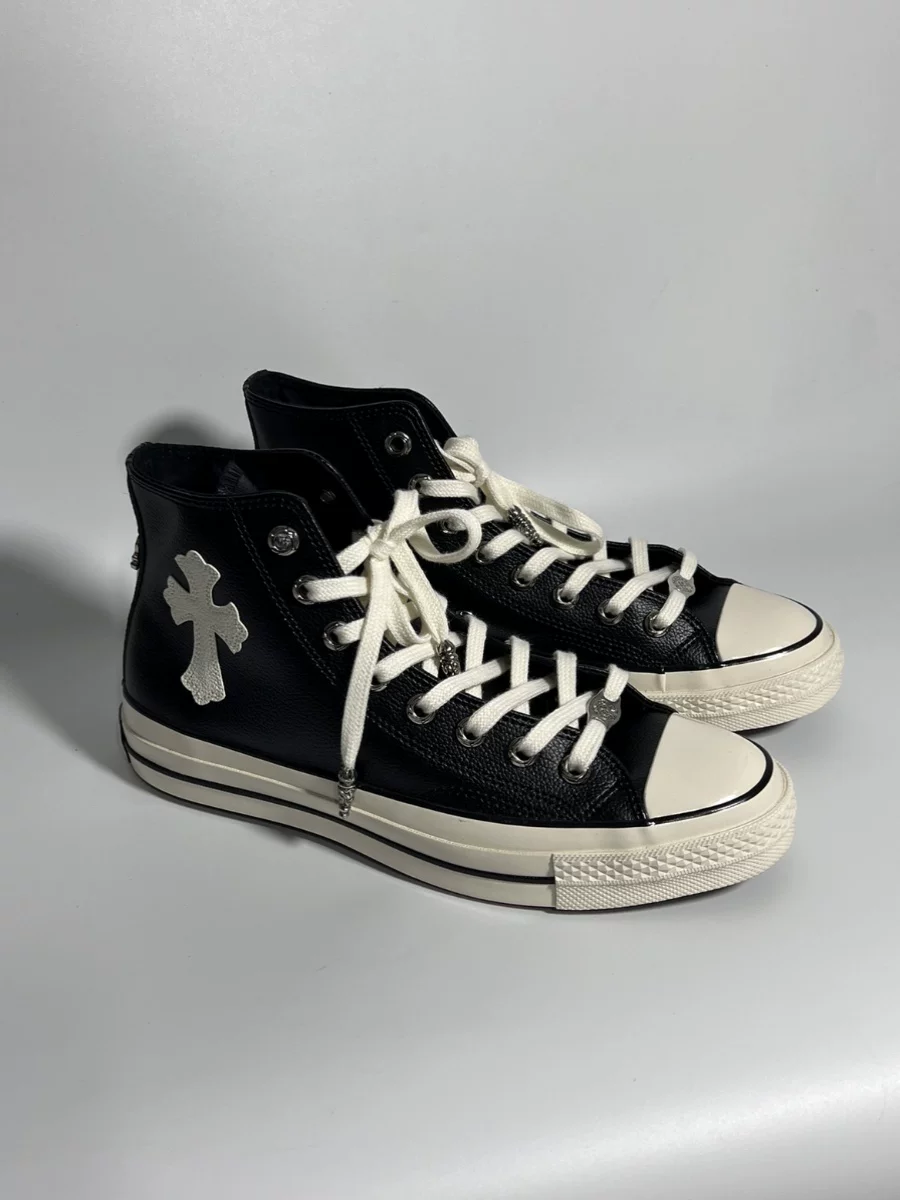 Converse Chuck 70 Hi Black/White Leather High-Top Shoes