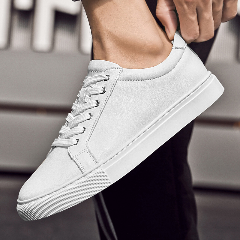 AliExpress autumn new plus size leather board shoes cross-border formal wear simple versatile small white shoes foreign trade 49 yards men's shoes