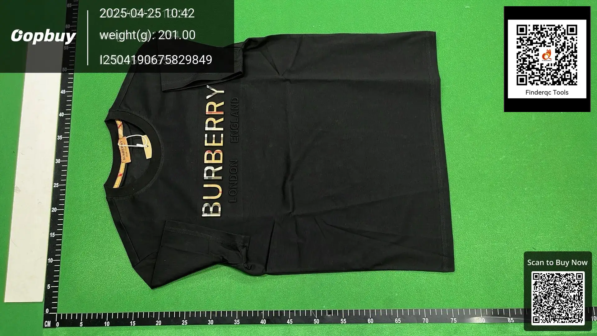 Burberry London England Black T-Shirt