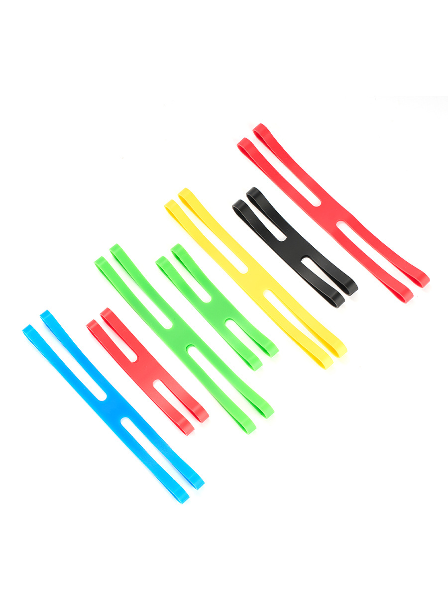 ISE MOUNT outdoor H-shaped silicone strap X-shaped rubber ring elastic color cable tie tableware cross packing belt