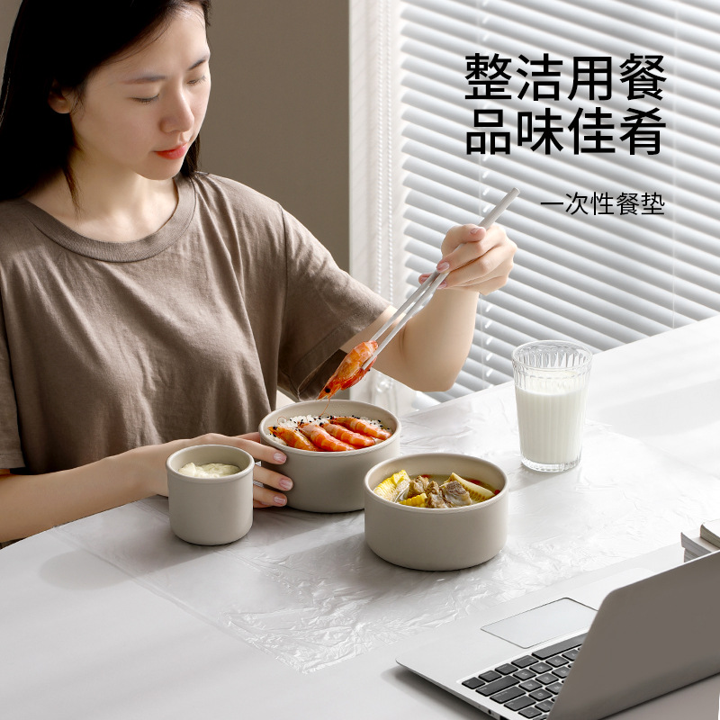 Fasola Disposable Placemat Oil-Proof and Waterproof Student Table Mat Office Worker Office Seat Portable Anti-Fouling Placemat