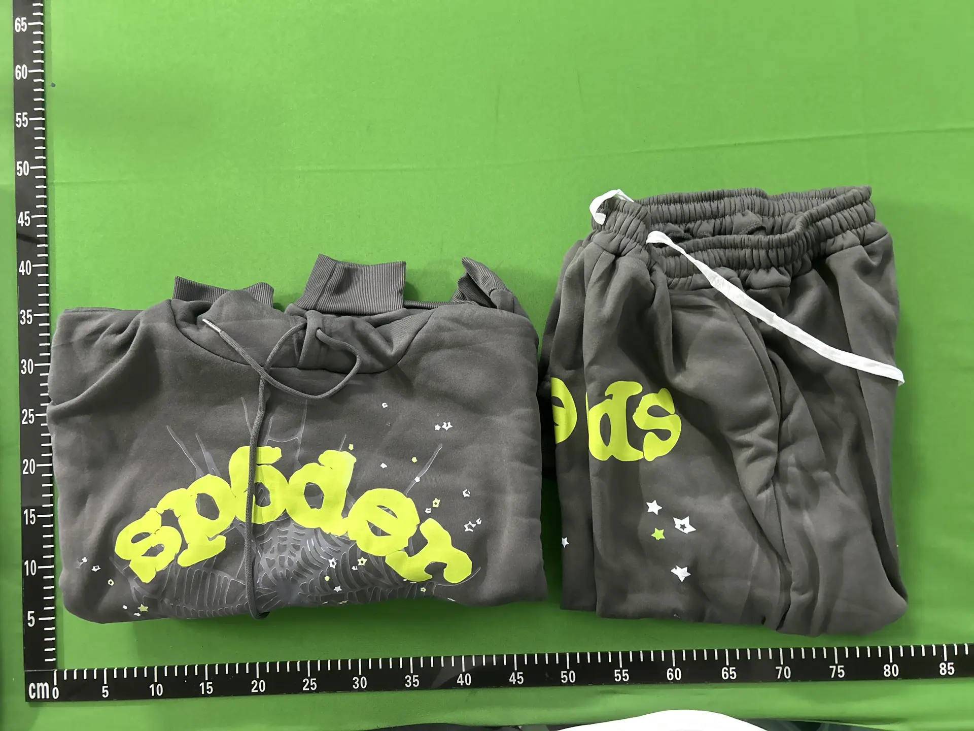 Cross-Border Trendy New Sp5Der555555 Spider Web Casual Suit Loose Hooded Sweatshirt Jogger Pants