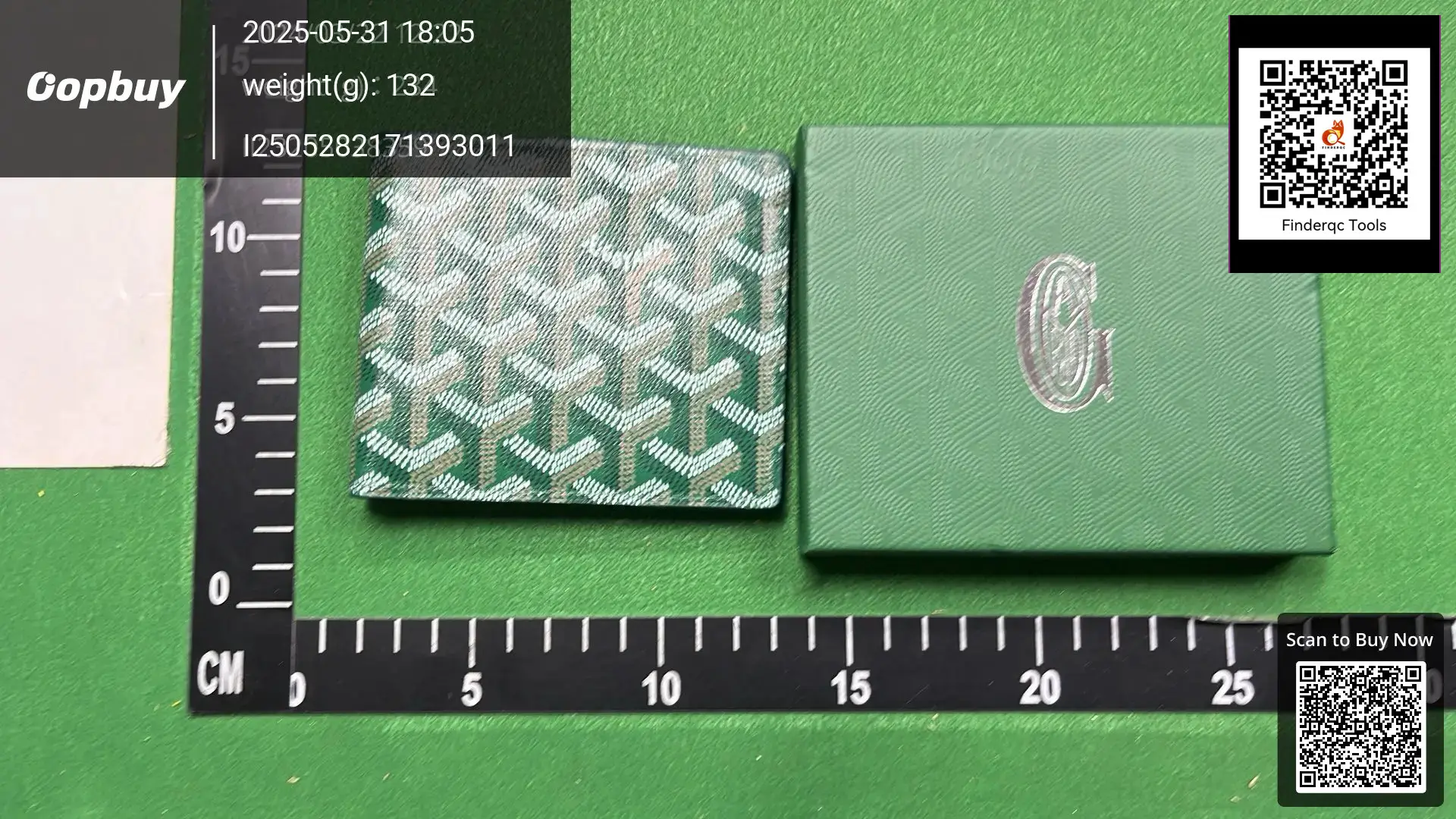 Goyard wallet green