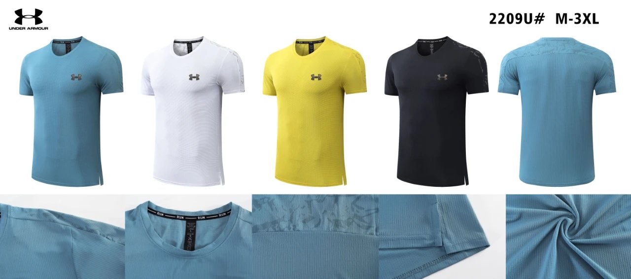 UNDER ARMOUR 2209U# RUN T-shirts