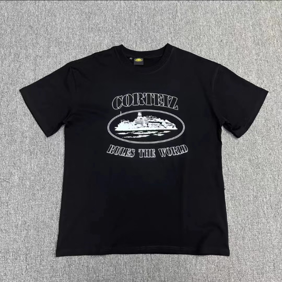 Cortez T-Shirt for Men and Women, Trendy Loose Round Neck Vintage Short Sleeve