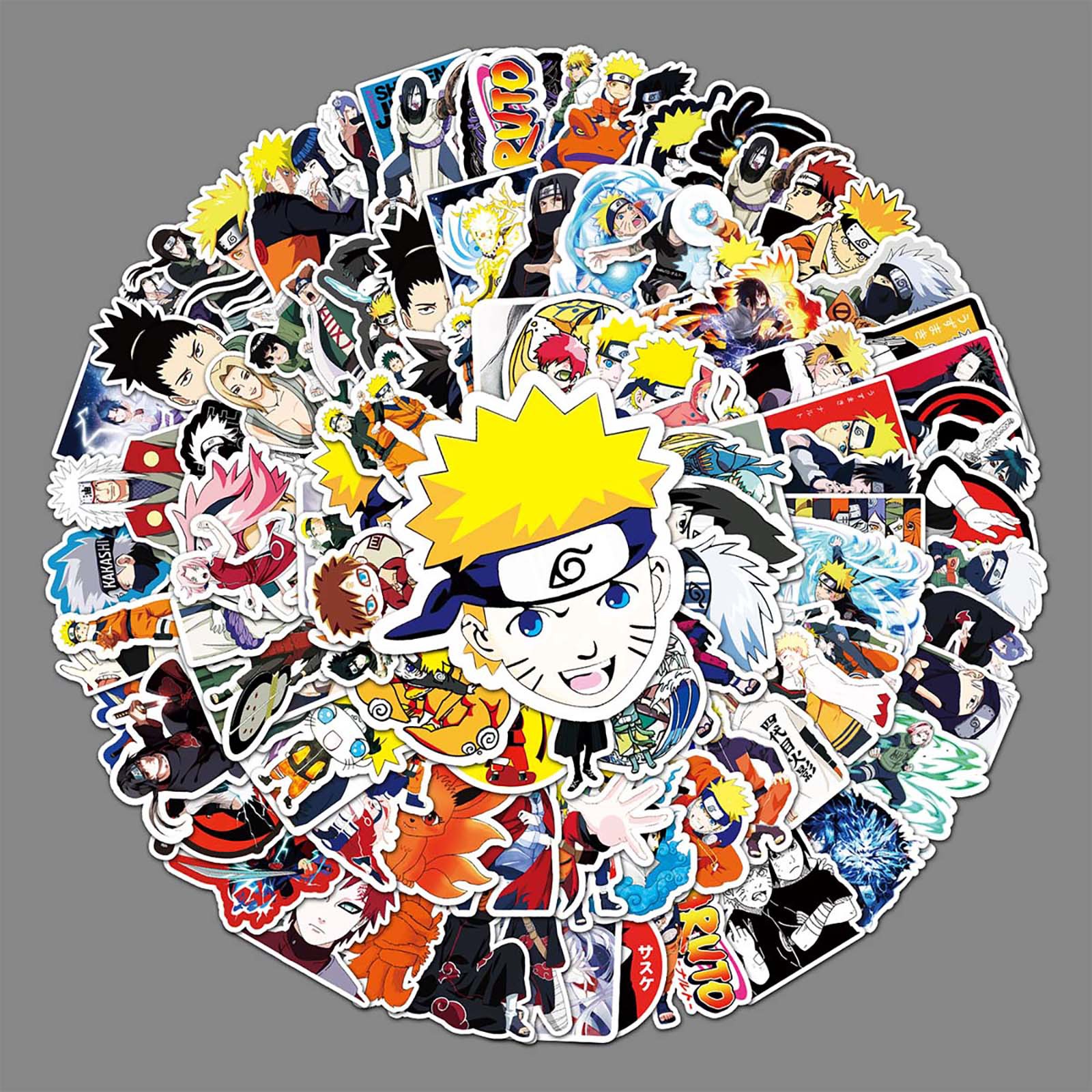 115 cartoon Naruto diy creative day diffuse luggage scooter car refrigerator mobile phone decoration stickers