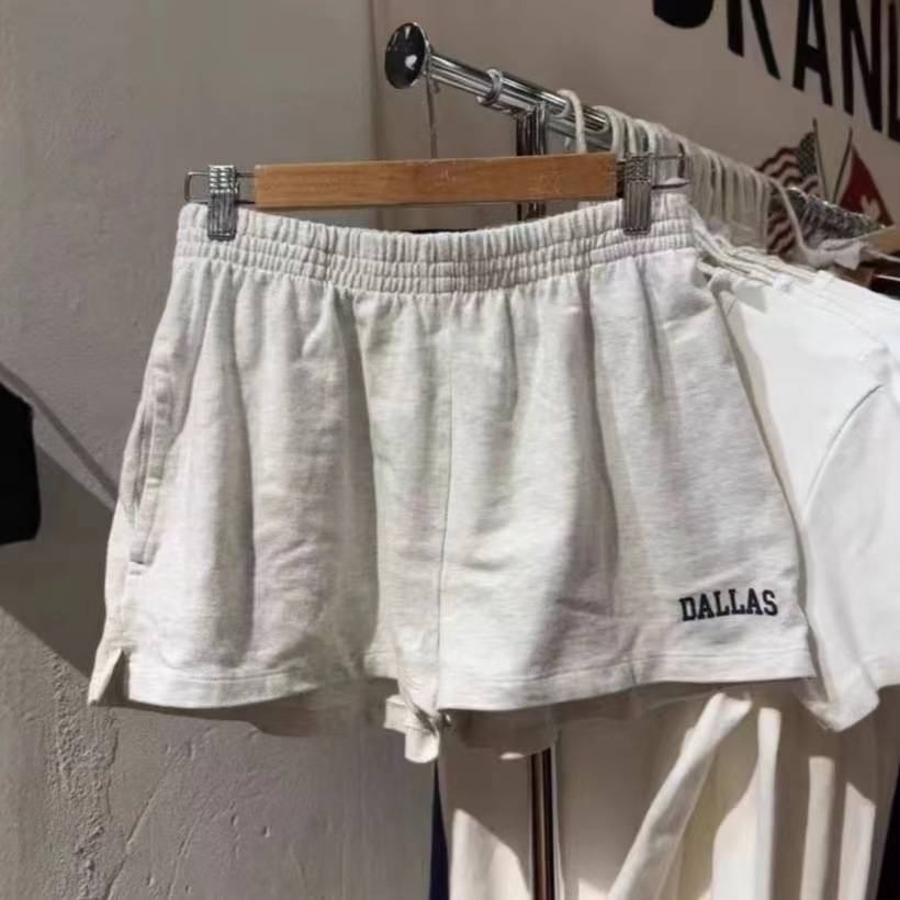 Brandy BM New American Style Retro Letter Printed Shorts Women's Bm Stylish Casual Sports Hot Pants with Stylish Waist
