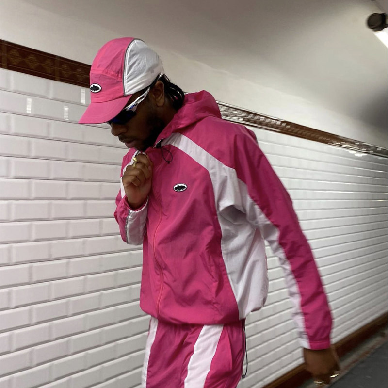 Corteiz Vibe Drill Style 3m Reflective Hooded Windbreaker Men's Trendy Autumn Lightweight Jacket