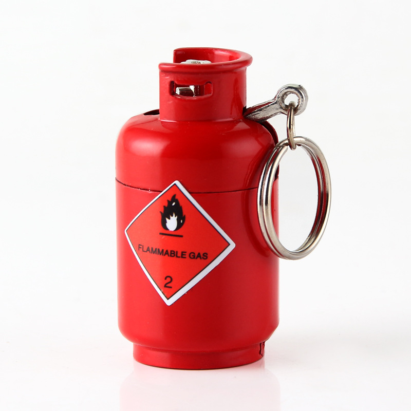 [Liu Yanping] Factory Direct Sales Mini Small Canister Pendant Open Flame Inflatable Lighter Novelty Lighter Wholesale