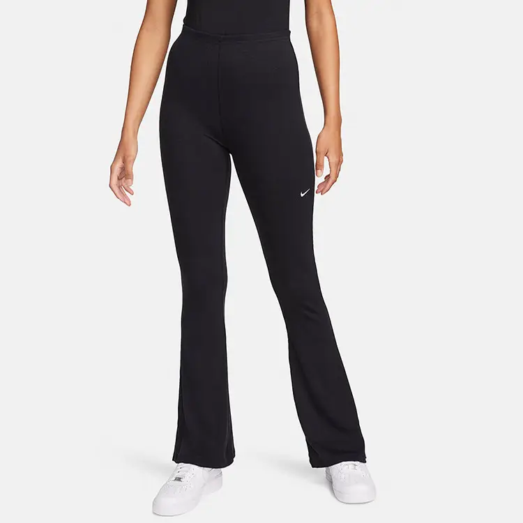NIKE Women's Tight Yoga Training Casual Knitted Ribbed Trumpet Pants FQ214-010-237