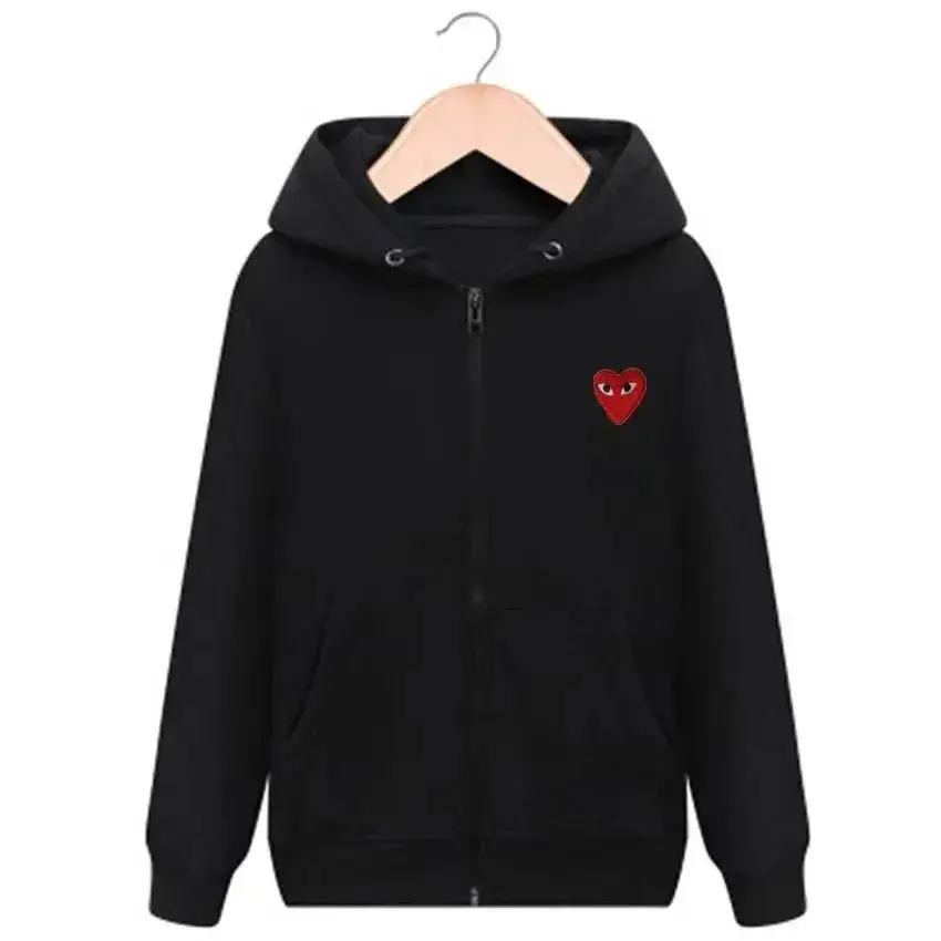 Comme des Garçons Play Black Zip Hoodie