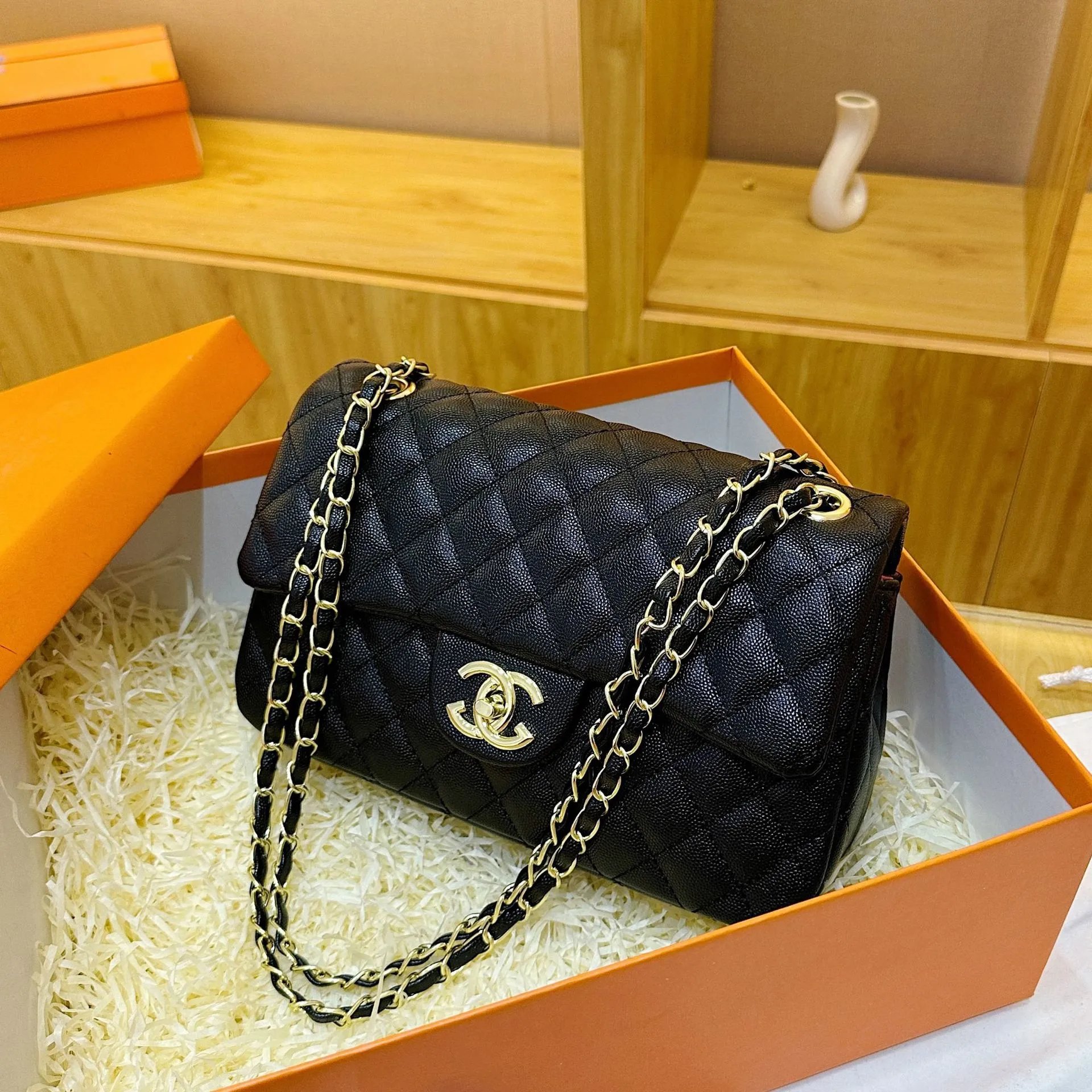 香*菱格绣线单肩包*高品质 1：1