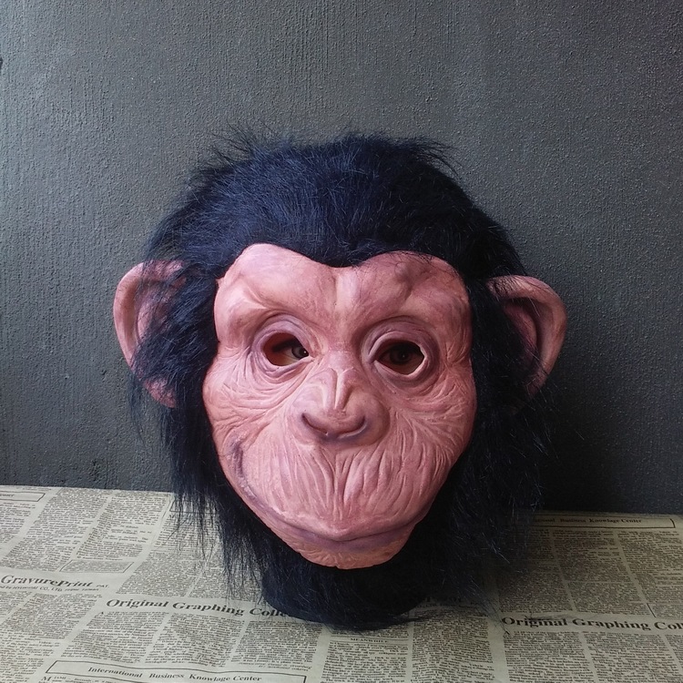 Funny Gorilla Hood Monkey Goku Dance Halloween Horror Mask Cos Animal Cute Factory Direct Sale