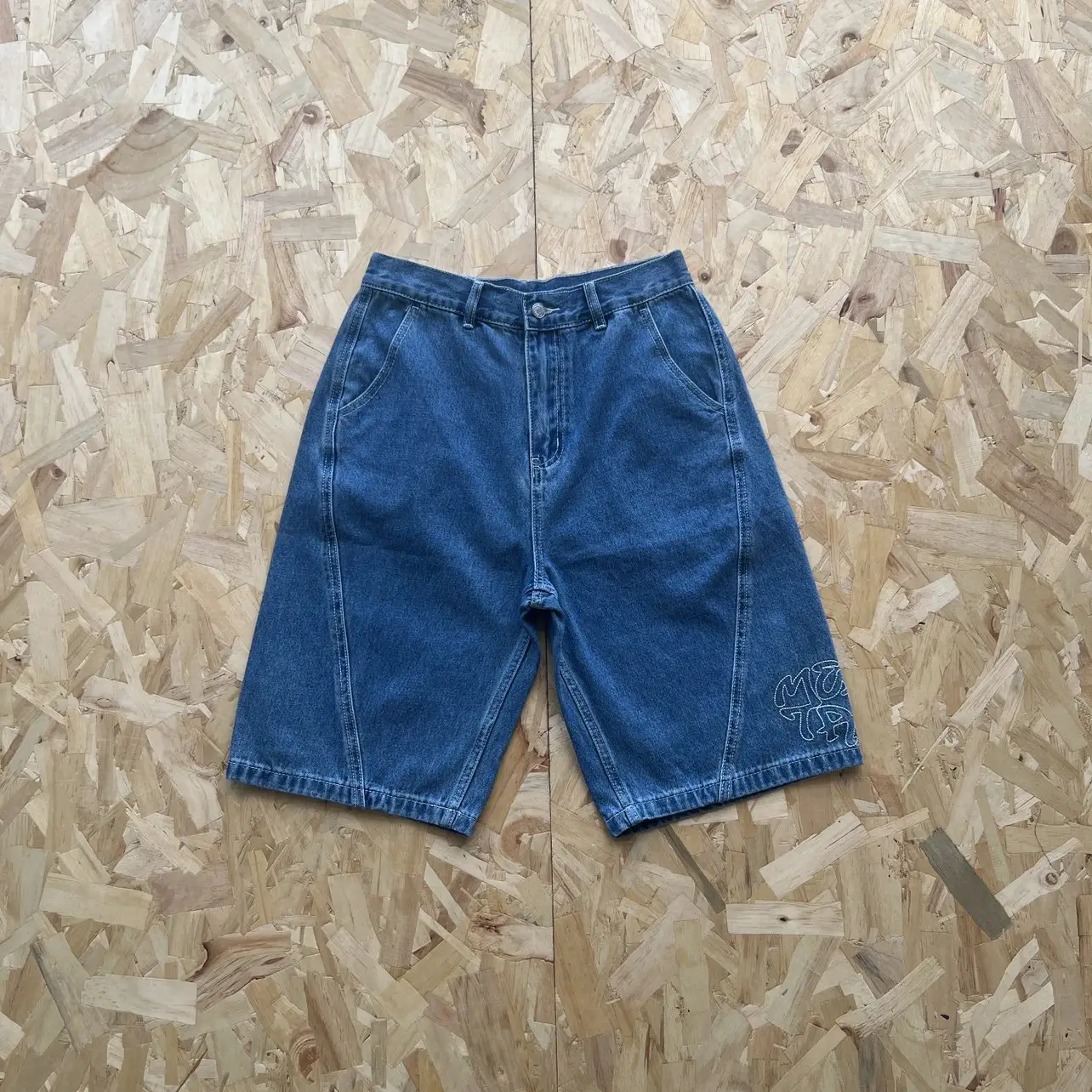 Light Blue Denim Shorts M-3