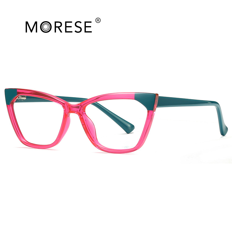 Frame glasses Fashion Cat's Eye Anti-blue light glasses literary European and American trend flat mirror TR90 slingshot cross-border 2040