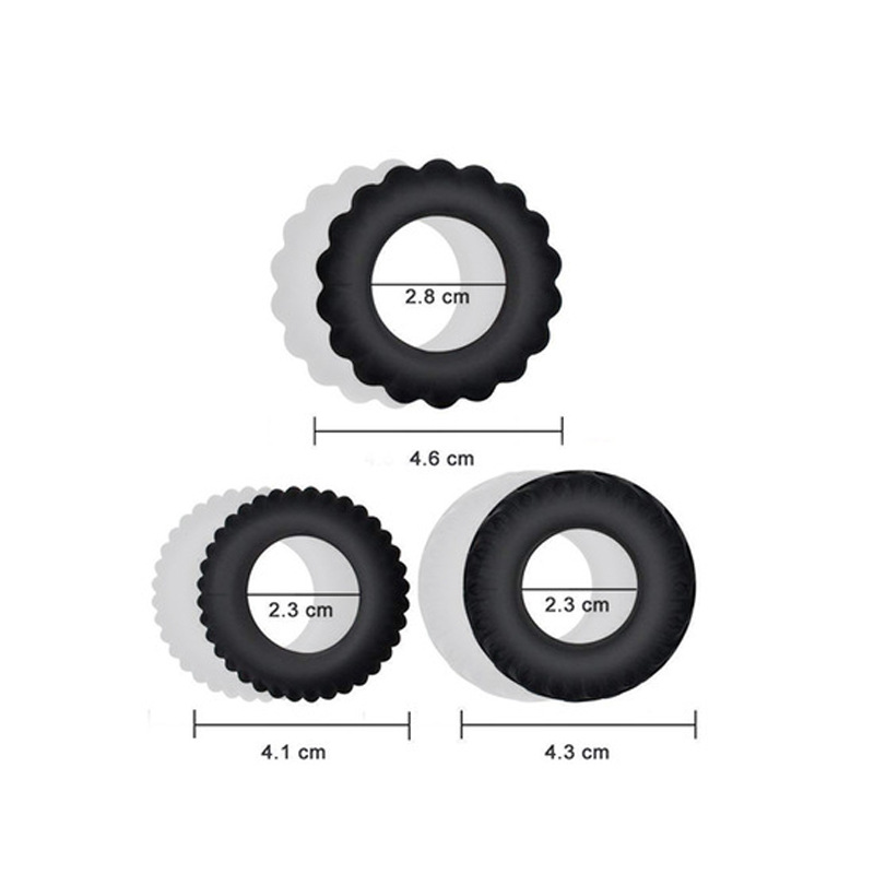 Men's Semen Locking Non-Vibration Four-Ring Soft Liquid Silicone Egg Ring Sex Toy Semen Locking Ring Wholesale