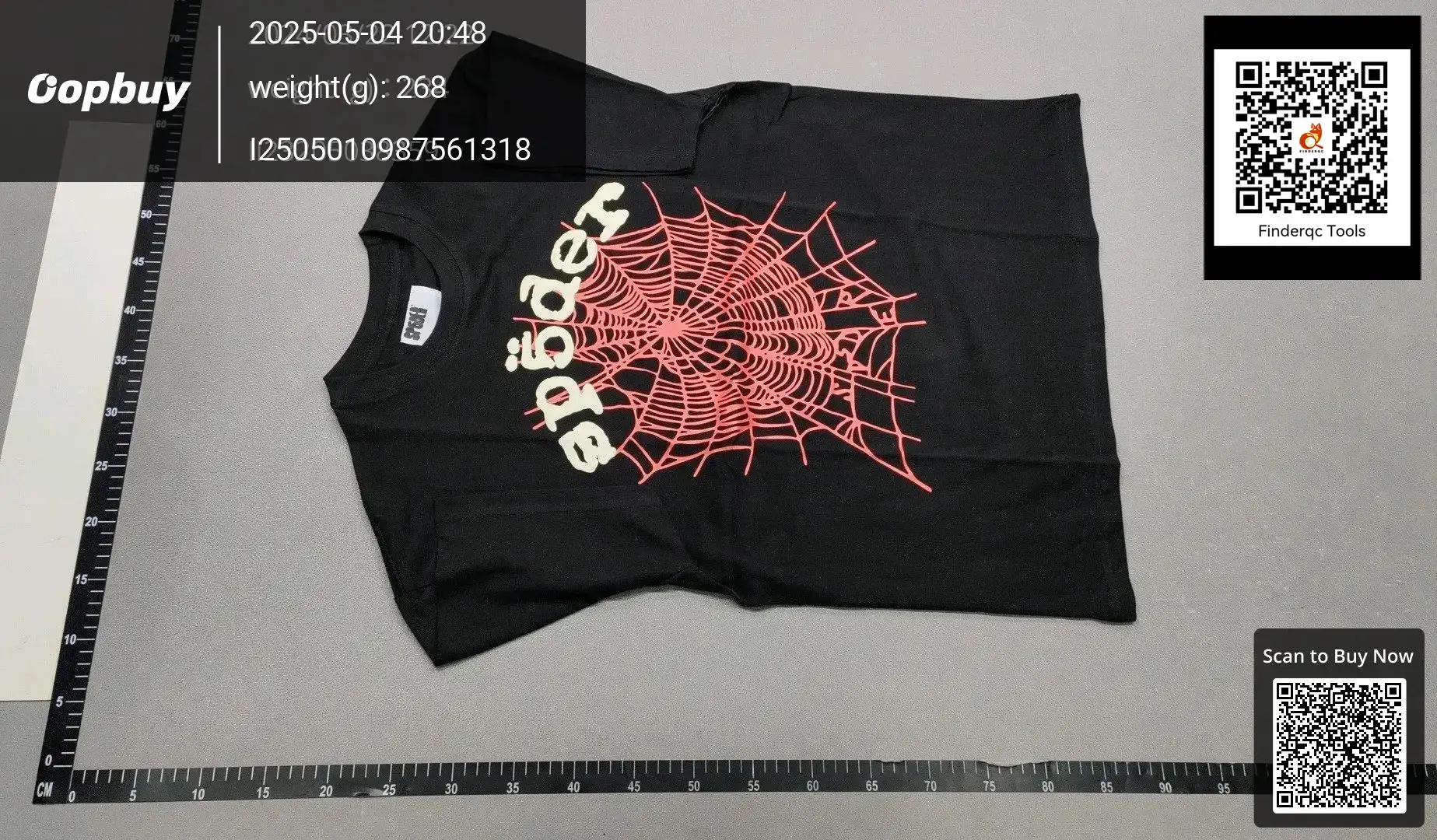 US Fashion Hip Hop 555555 SP5DER T-shirt Star Spider Web Foam Printed Short Sleeve T-Shirt for Men