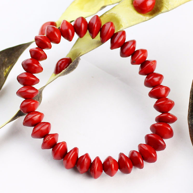 Wholesale Acacia Bean Bracelet Red Heart Bodhi Blood Bodhi Buddha Bead Bracelet Birth Year Jewelry Tanabata Valentine's Day Gift