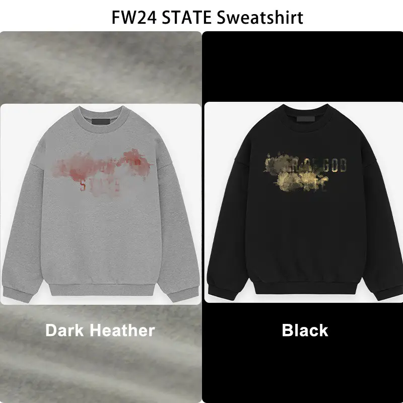 24Fw Statesweatshirt 24 Autumn and Winter Sta Round Neck