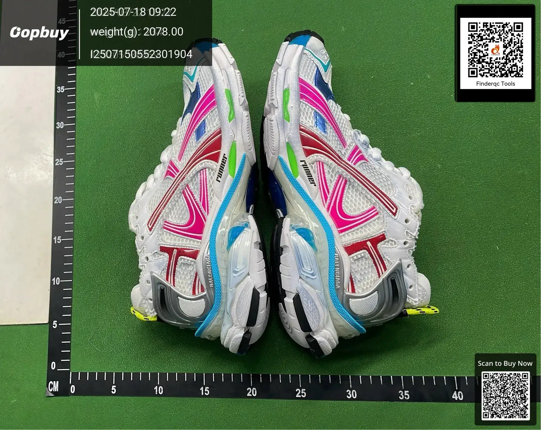 Balenciaga Runner Dad Shoes White Pink Blue