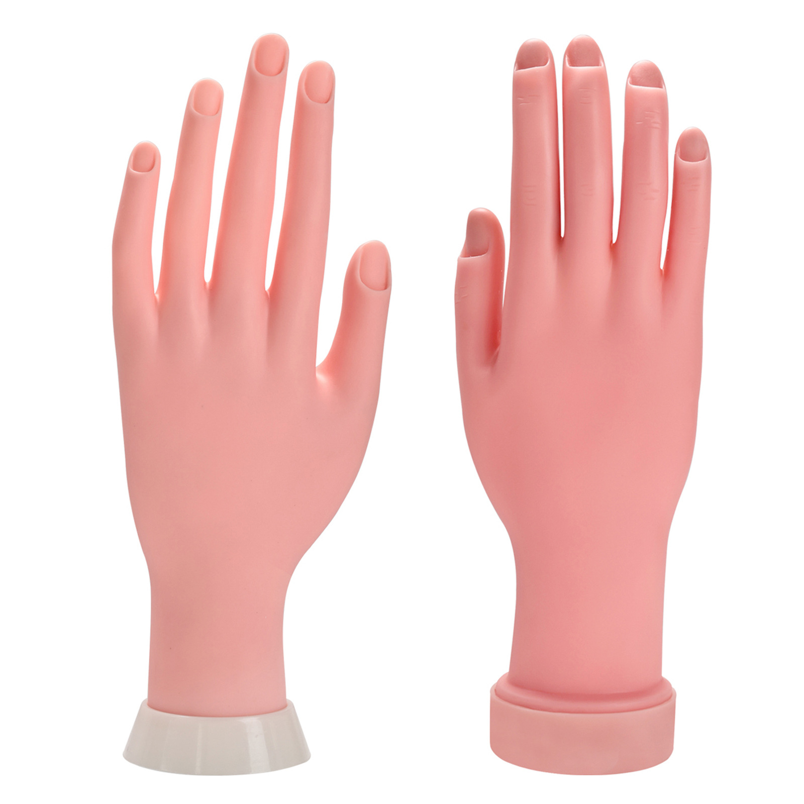 Nail art practice fake hand model simulation hand display model fingers can be bent activity positioning can be inserted into the nail piece