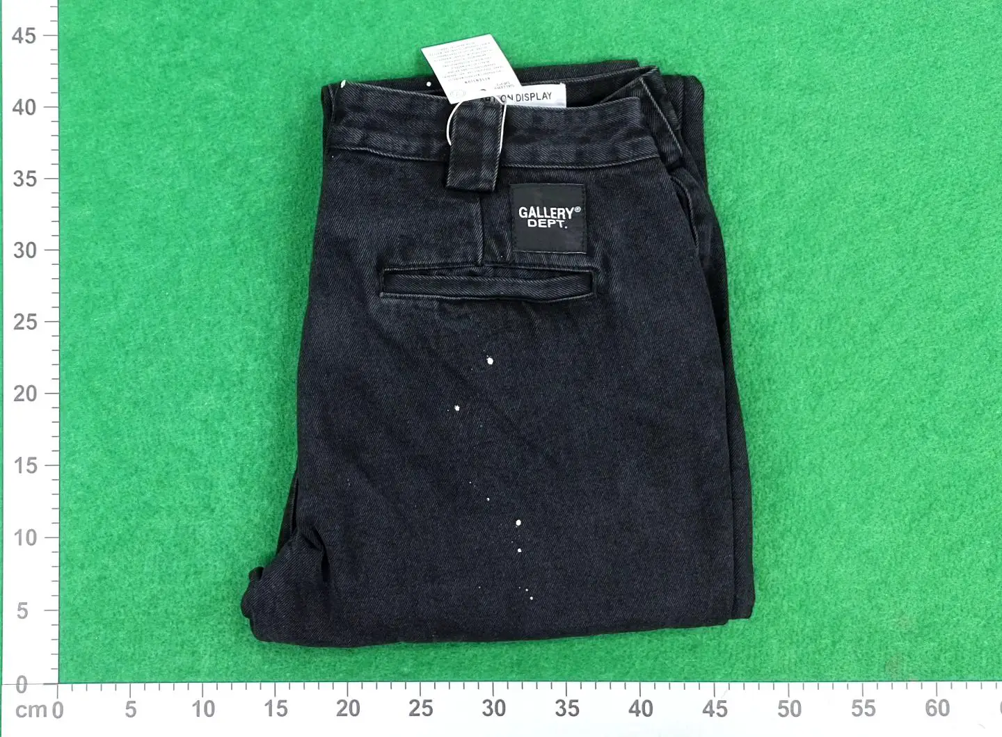 GALLERY DEPT. Black Paint Splatter Jeans