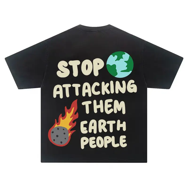 Goodgod Spring/Summer New arrival Flared letter Niche Trend Print Crew Neck Short Sleeve T-Shirt with a Relaxed Feel Half Sleeve